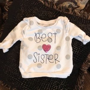 Carters baby girl sweatshirt
